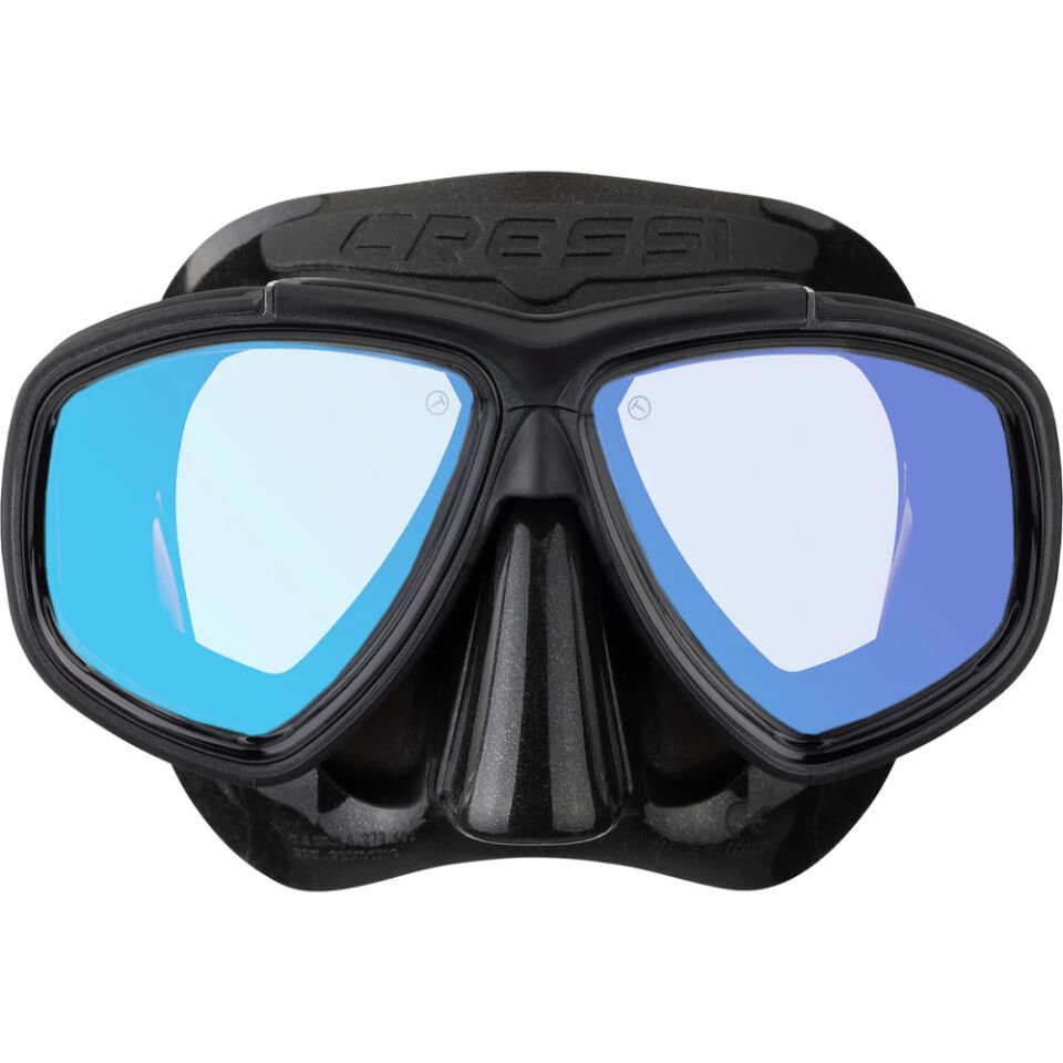 Cressi Prisma Dalış Maskesi BLACK - YELLOW/BLUE LENS