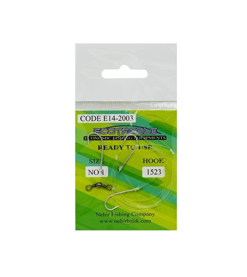 Ecotackle Fırdöndülü Yemli Takım 1523 3 İğne 100P