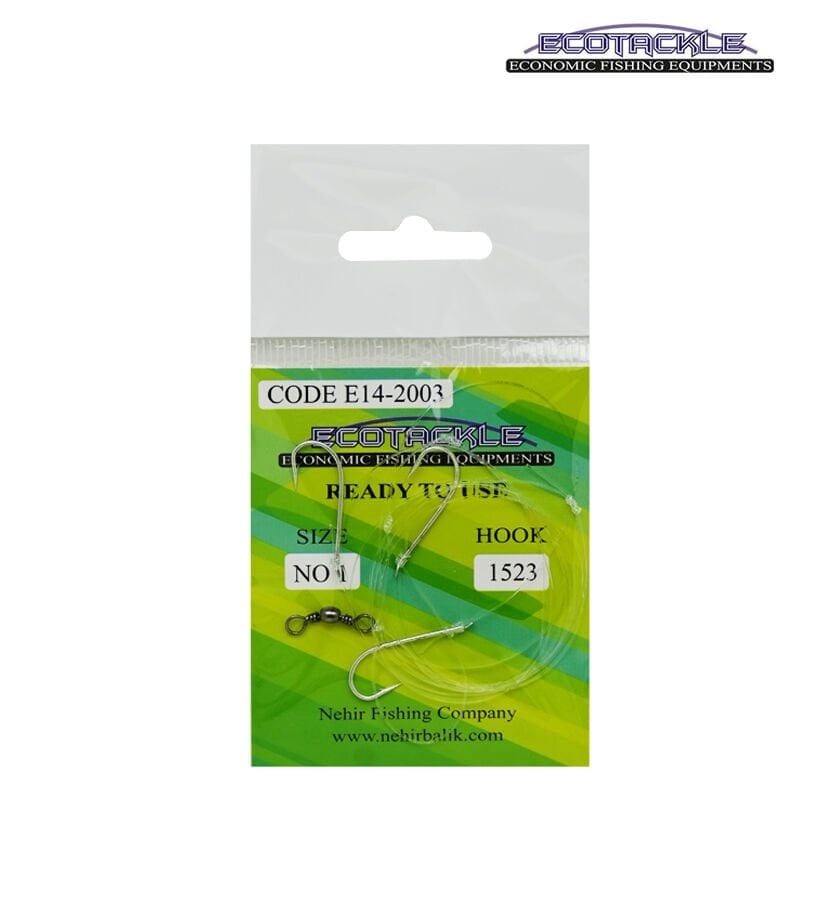 Ecotackle Fırdöndülü Yemli Takım 1523 3 İğne 100P