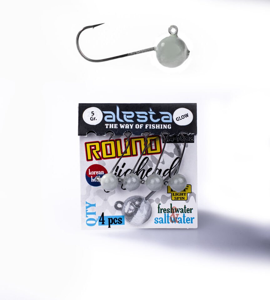 ROUND JIGHEAD GLOW 4P 5G