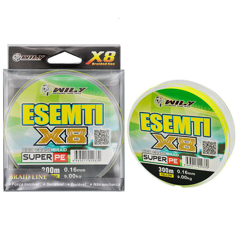 Wily Esemti 8 Kat İp Misina 300 mt Sarı