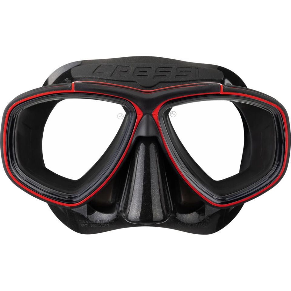 Cressi Prisma Dalış Maskesi BLACK - RED