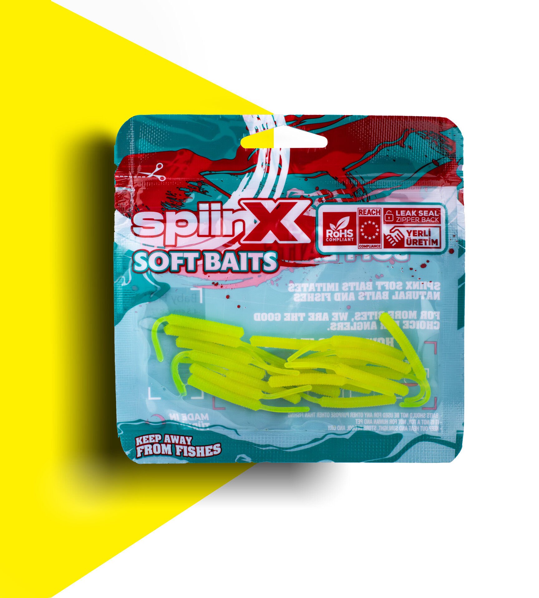 SPIINX BABY FISH SİLİKON 4.5CM 18P UV YELLOW