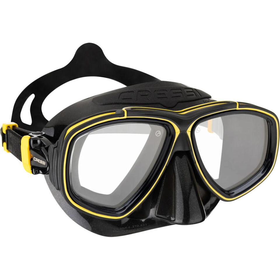 Cressi Prisma Dalış Maskesi BLACK - YELLOW