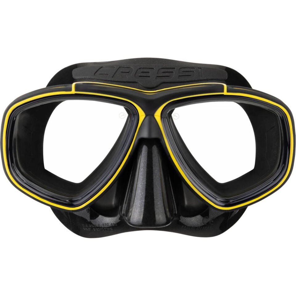 Cressi Prisma Dalış Maskesi BLACK - YELLOW