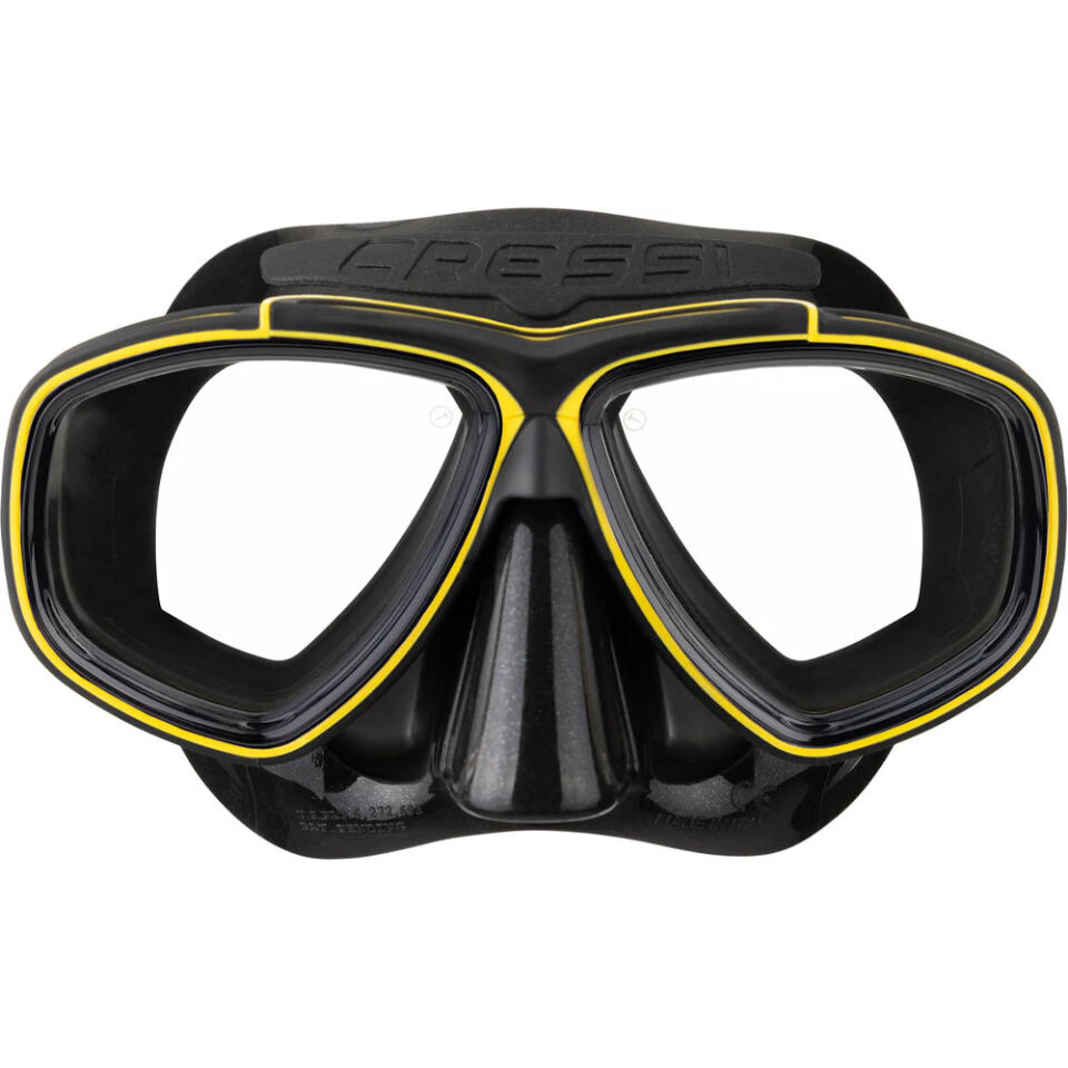 Cressi Prisma Dalış Maskesi BLACK - YELLOW