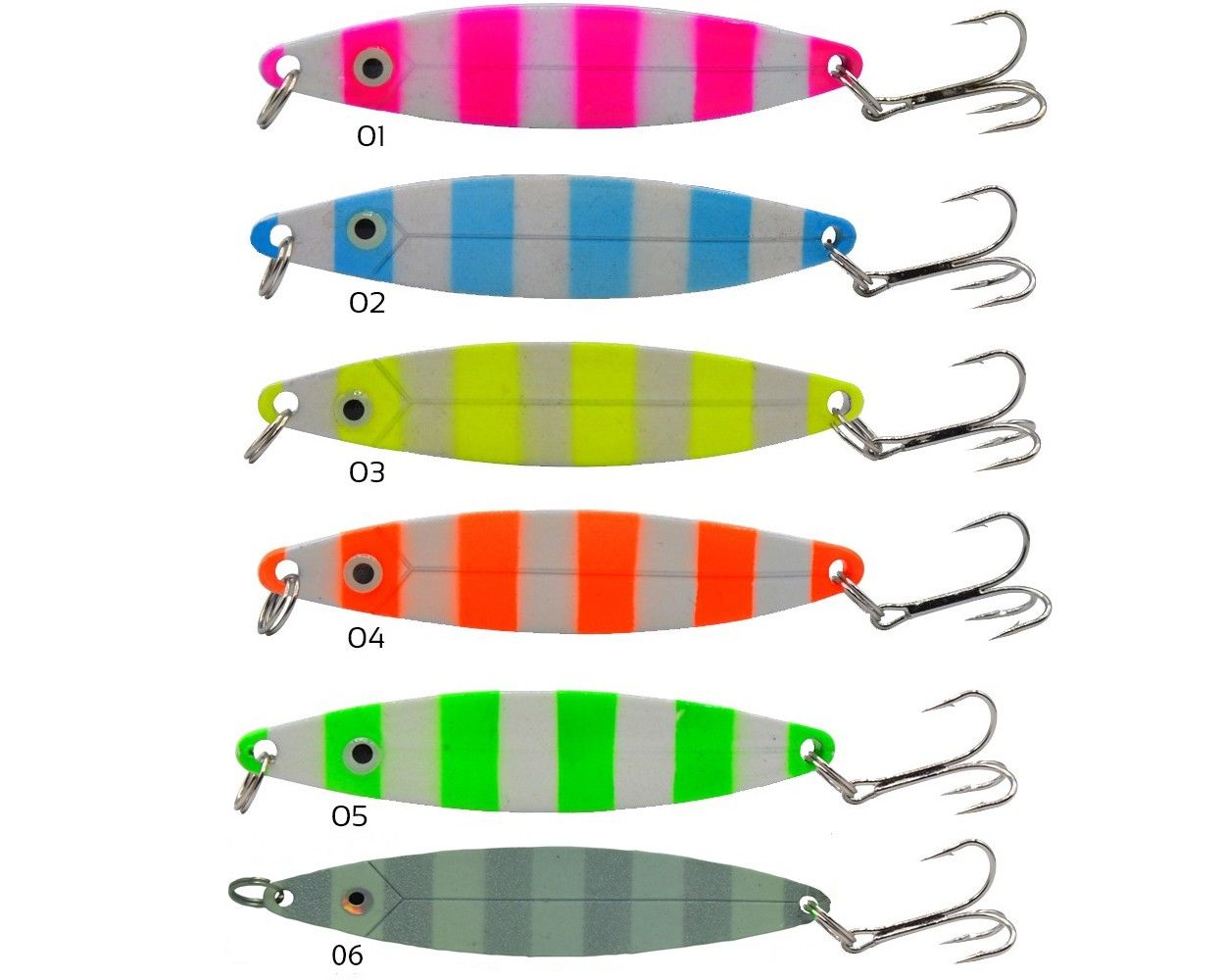 Captain 6150 Lüfer Kaşığı 28gr Zebra Glow 9cm