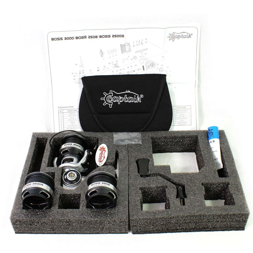 Captain Boss PRO 2500-2508-3000 Spin Makine 9+1 BB
