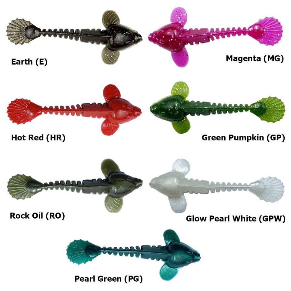 SPIINX GOBBY SİLİKON 5CM 18P PEARL GREEN