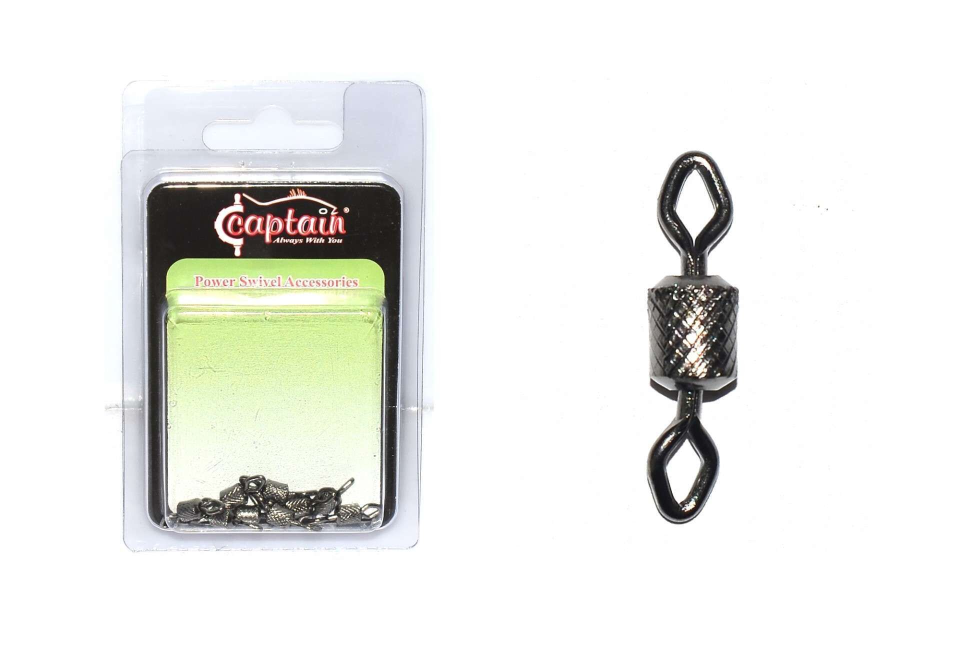 Captain 5005 Elmas Gözlü Fırdöndü 10lu Paket Black Nikel Standart