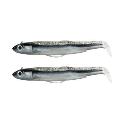 Fiiish Black Minnow BM120/BM948 Double Combo Off Shore 25gr Black Mullet Silikon Yem