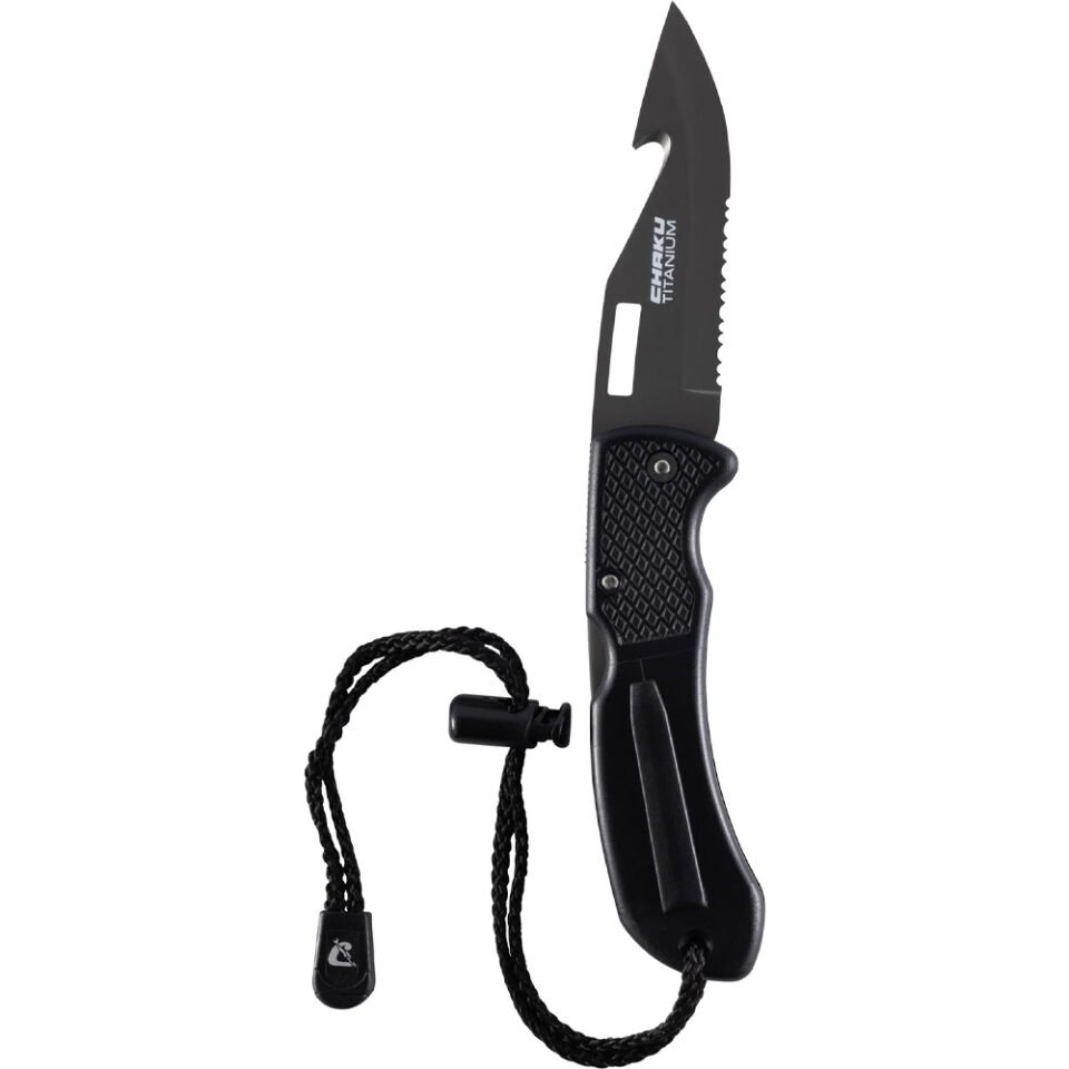 Cressi Chaku Paslanmaz Çelik Dalış Bıçağı BLACK - TITANIUM