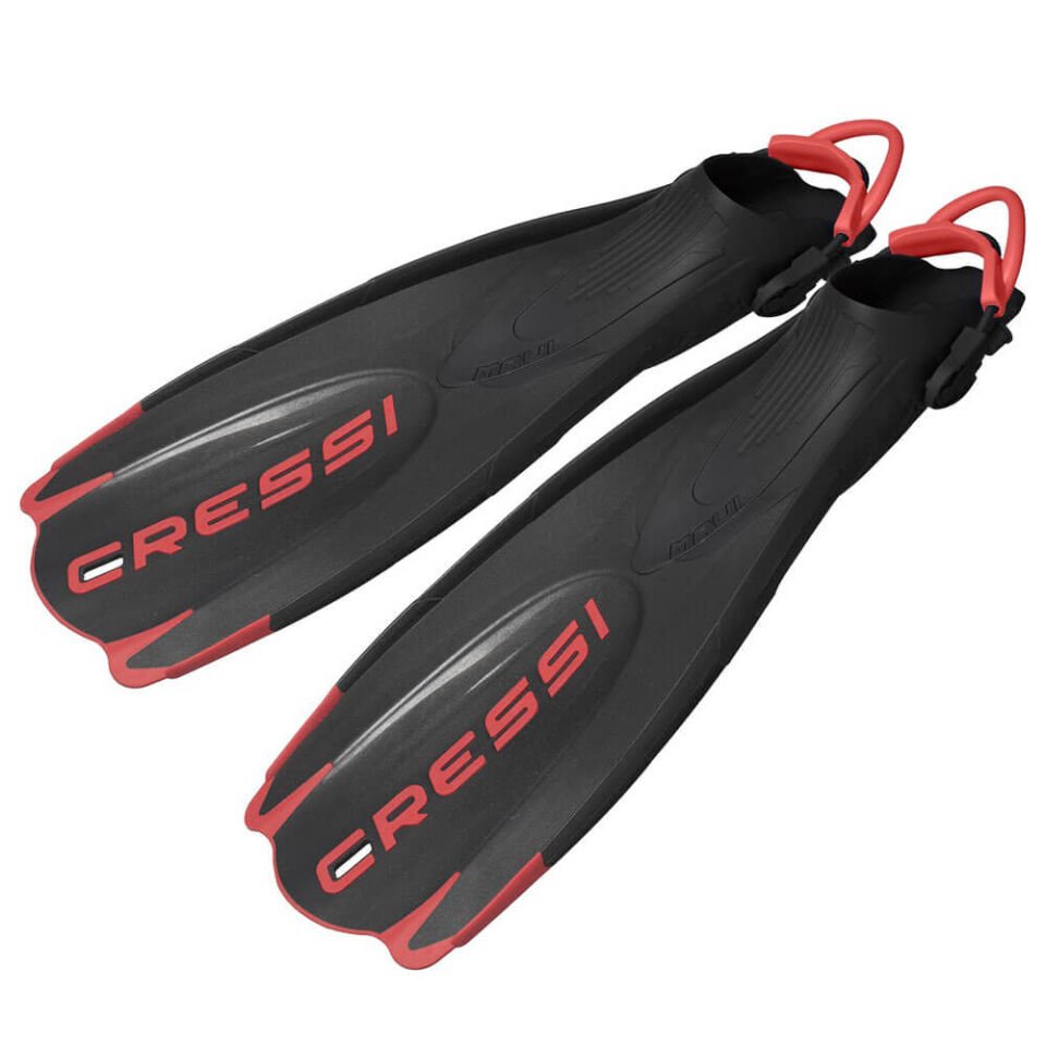 Cressi Maui Dalış Paleti M-L - BLACK - RED
