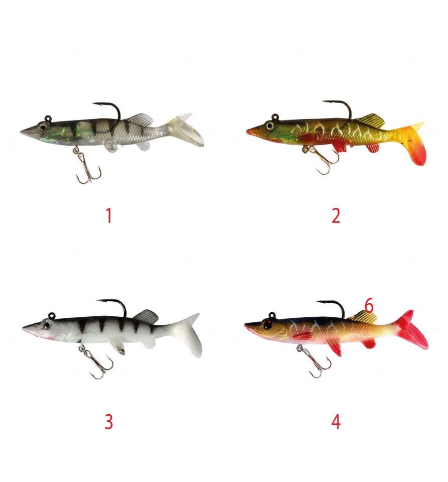 Captain 3546 Steady Pike Soft 10cm Turna Silikonu Suni Balık 1