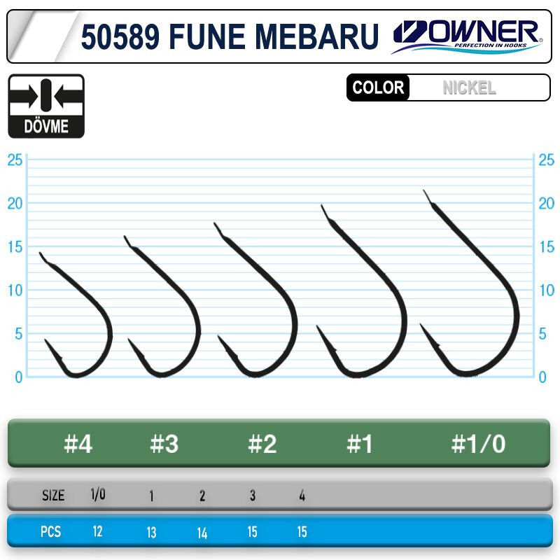 Owner 50589 Fune Mebaru White İğne