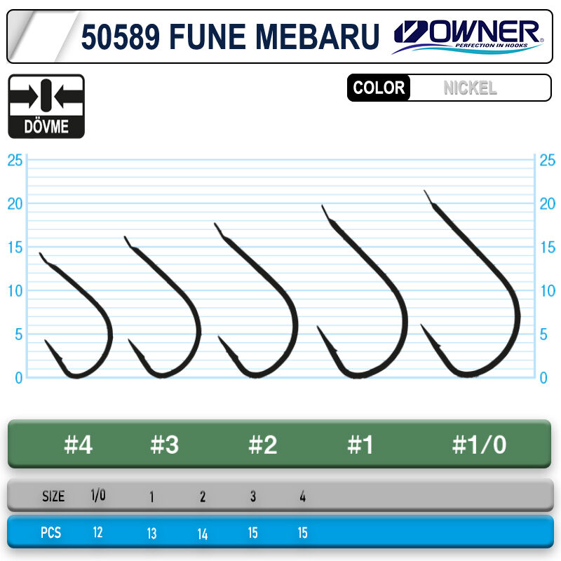 Owner 50589 Fune Mebaru White İğne