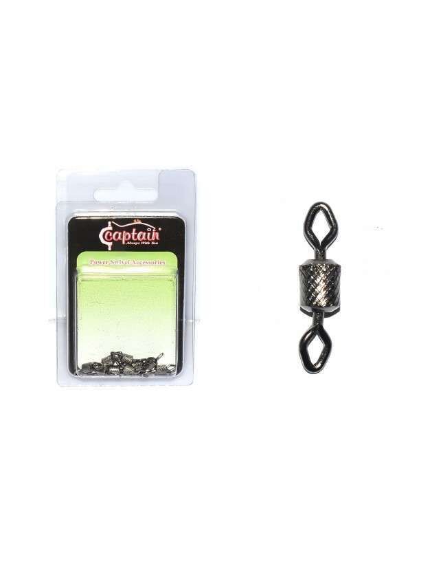 Captain 5005 Elmas Gözlü Fırdöndü 10lu Paket Black Nikel