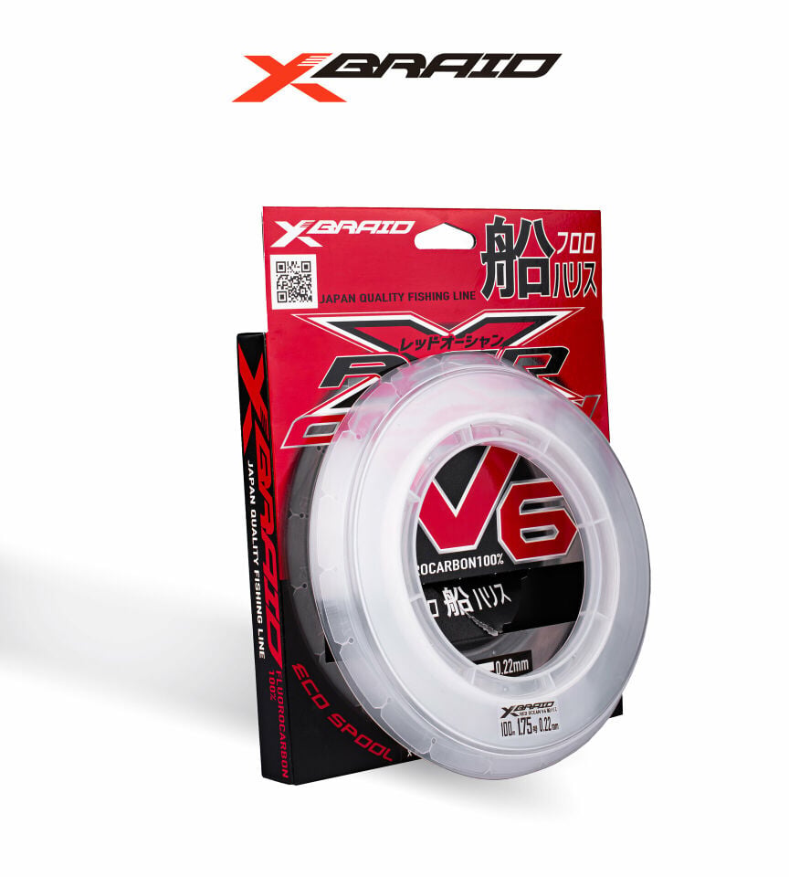 YGK X059 RED OCEAN V6 FC 100M 0.57-18.2KG