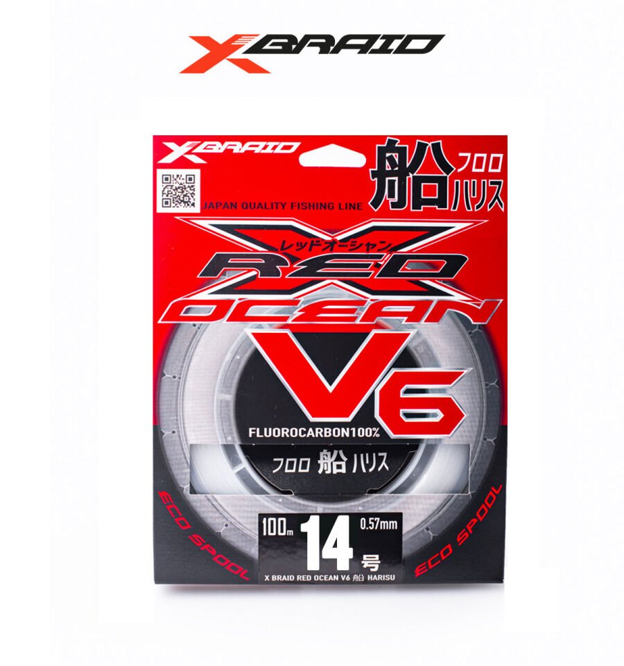 YGK X059 RED OCEAN V6 FC 100M 0.62-22.7KG