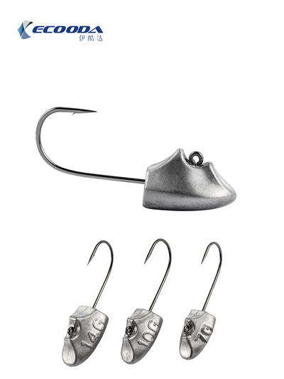Ecooda Triangular Jighead Owner Hook #8