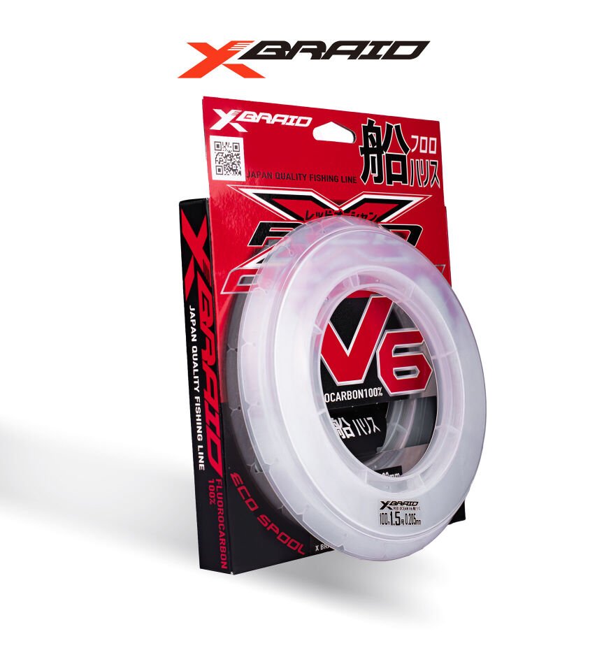 YGK X059 RED OCEAN V6 FC 100M 0.205-2.8KG