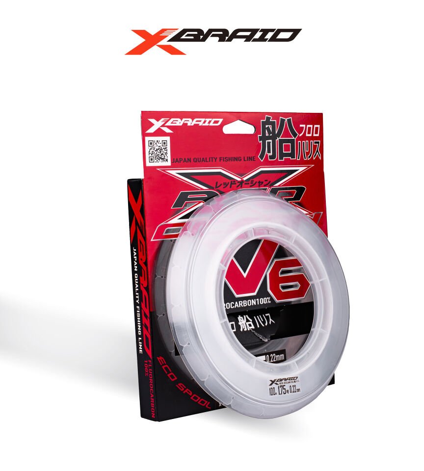 YGK X059 RED OCEAN V6 FC 100M 0.220-3.2KG