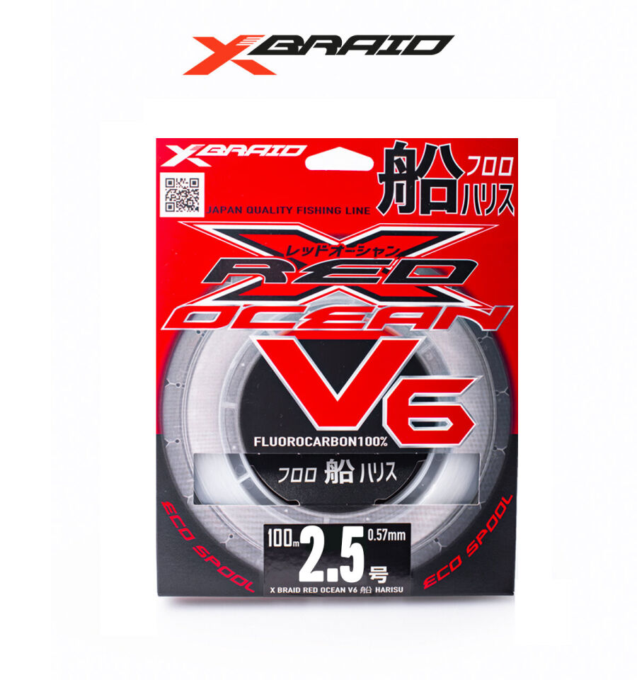 YGK X059 RED OCEAN V6 FC 100M 0.260-4.6KG