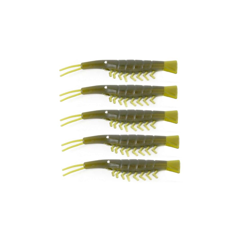 Captain 3052 Silikon Karides 6cm Suni Yem 5li Paket