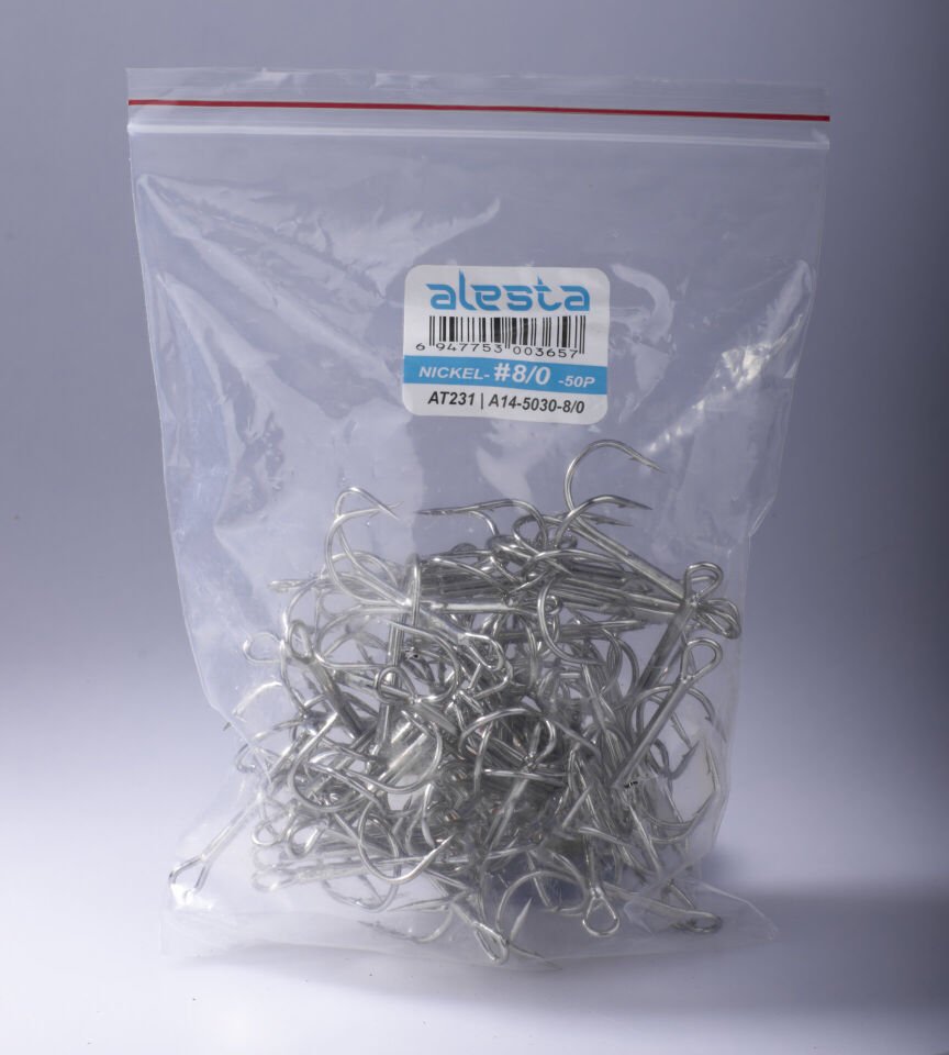 AT231 ÜÇLÜ İĞNE NIKEL 50P #8/0