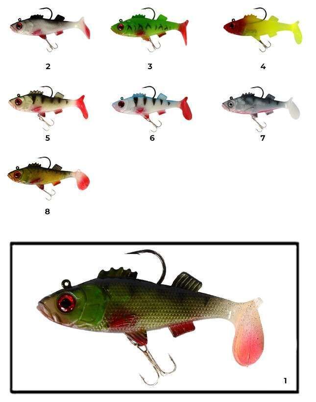 Captain 3549 Bebeto Soft 10cm Levrek Silikonu Suni Balık 1