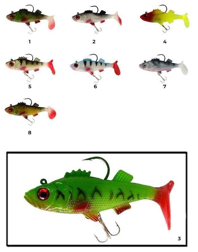 Captain 3549 Bebeto Soft 10cm Levrek Silikonu Suni Balık 3