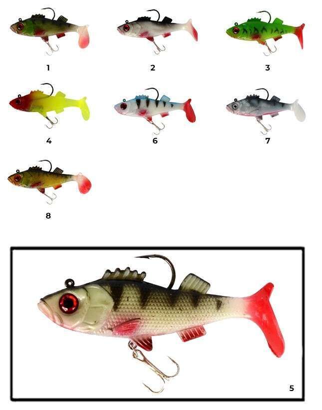 Captain 3549 Bebeto Soft 10cm Levrek Silikonu Suni Balık 5