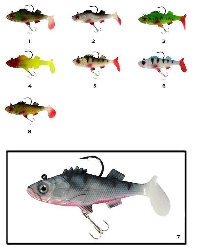 Captain 3549 Bebeto Soft 10cm Levrek Silikonu Suni Balık 7