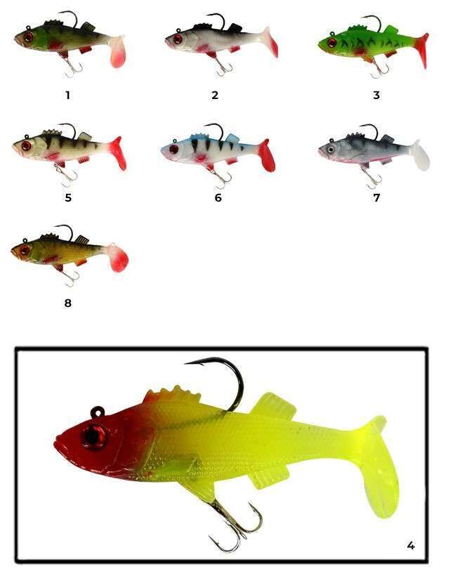 Captain 3549 Bebeto Soft 10cm Levrek Silikonu Suni Balık 4