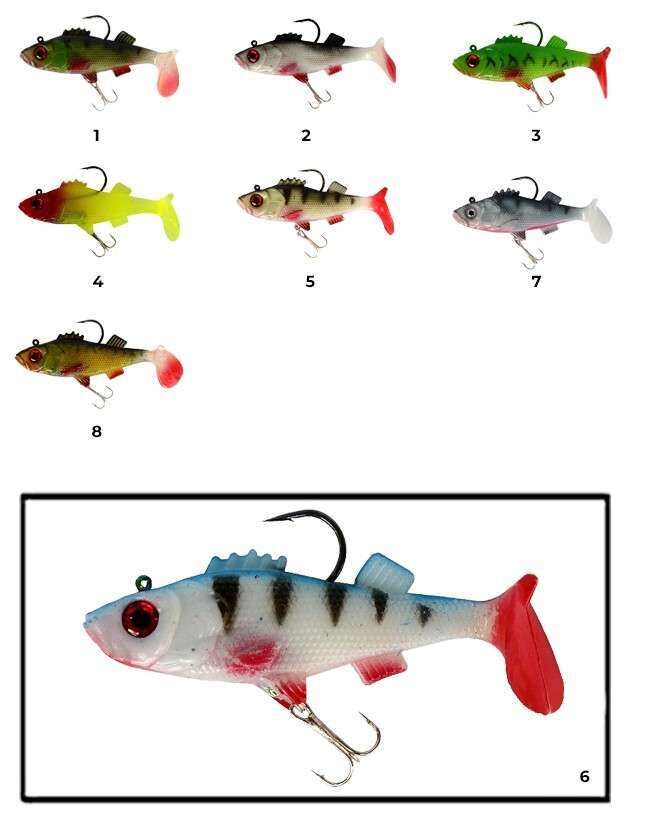 Captain 3549 Bebeto Soft 10cm Levrek Silikonu Suni Balık 6