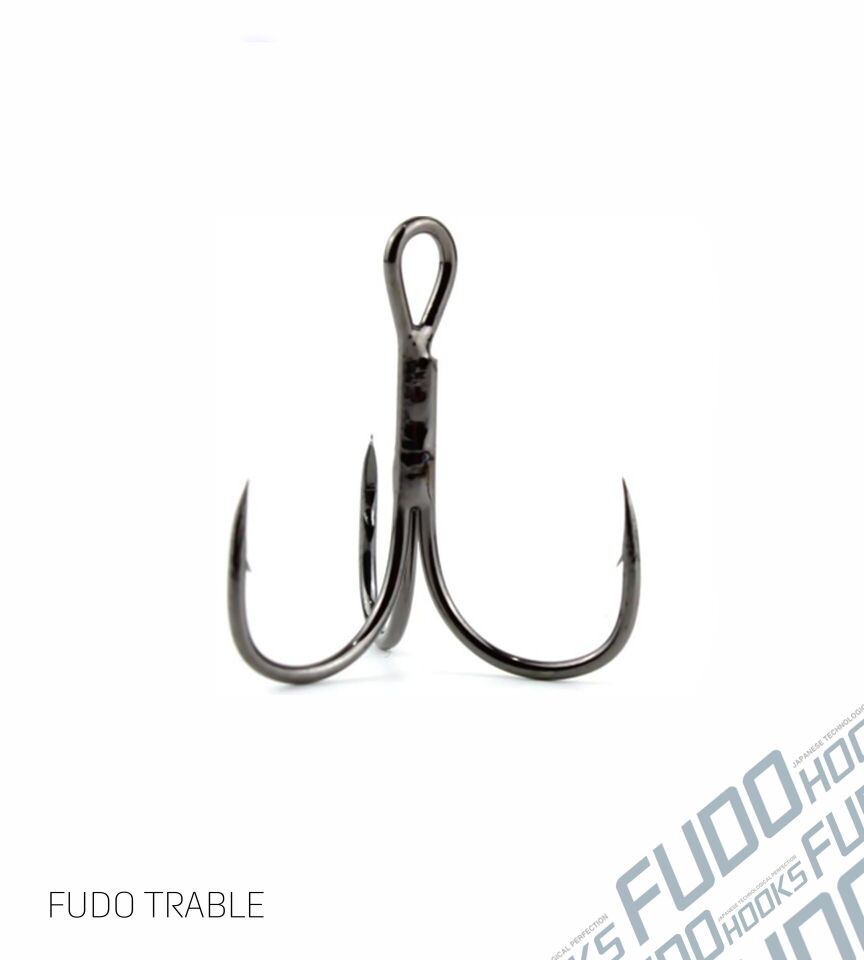 2201 FUDO TREBLE #3/0 BLACK NIKEL 3P