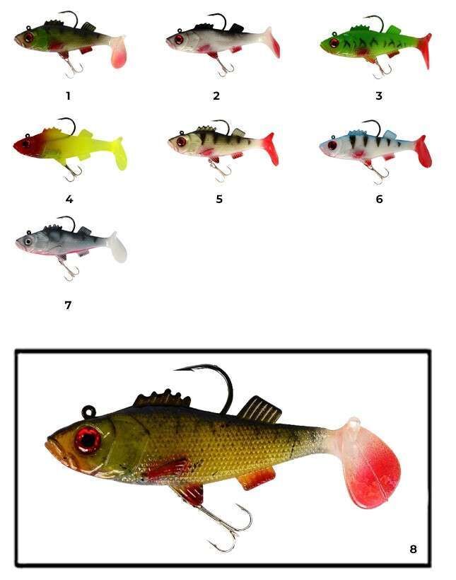 Captain 3549 Bebeto Soft 10cm Levrek Silikonu Suni Balık 8