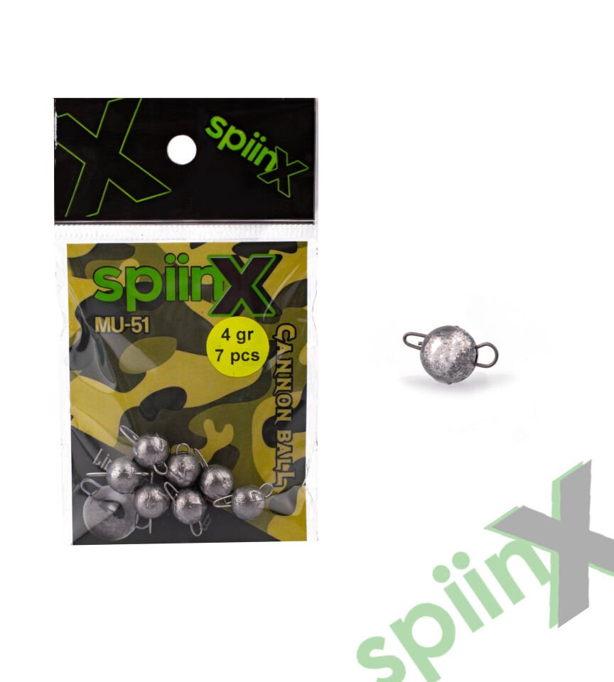 SPIINX CANNON BALL JIGHEAD HAM İĞNESİZ 4G 7P