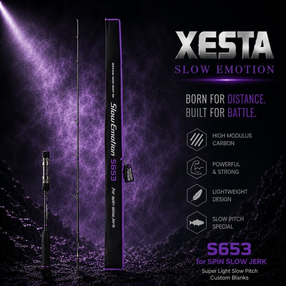 XESTA SLOW EMOTION SPIN SLOW JERK S653 1.95M 150-300G 2P