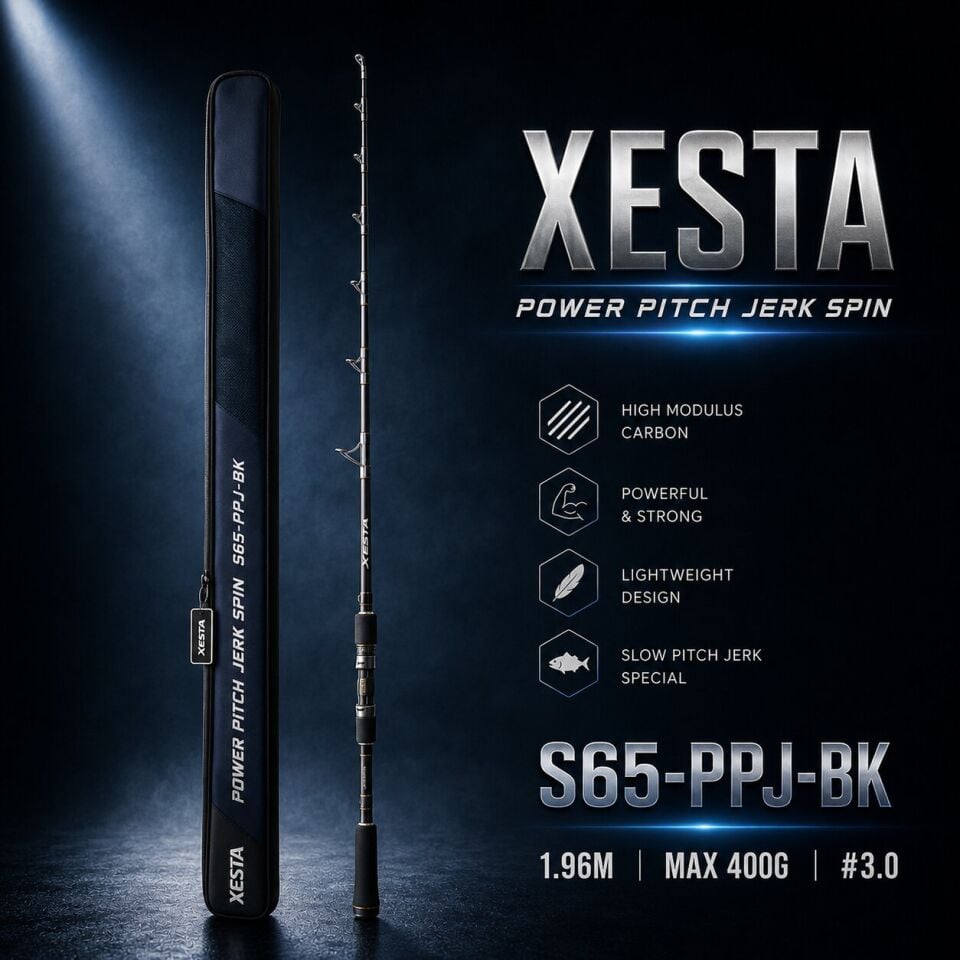XESTA POWER PITCH JERK SPIN POWER PITCH S65-PPJ-BK 1.95M MAX400G #3.0