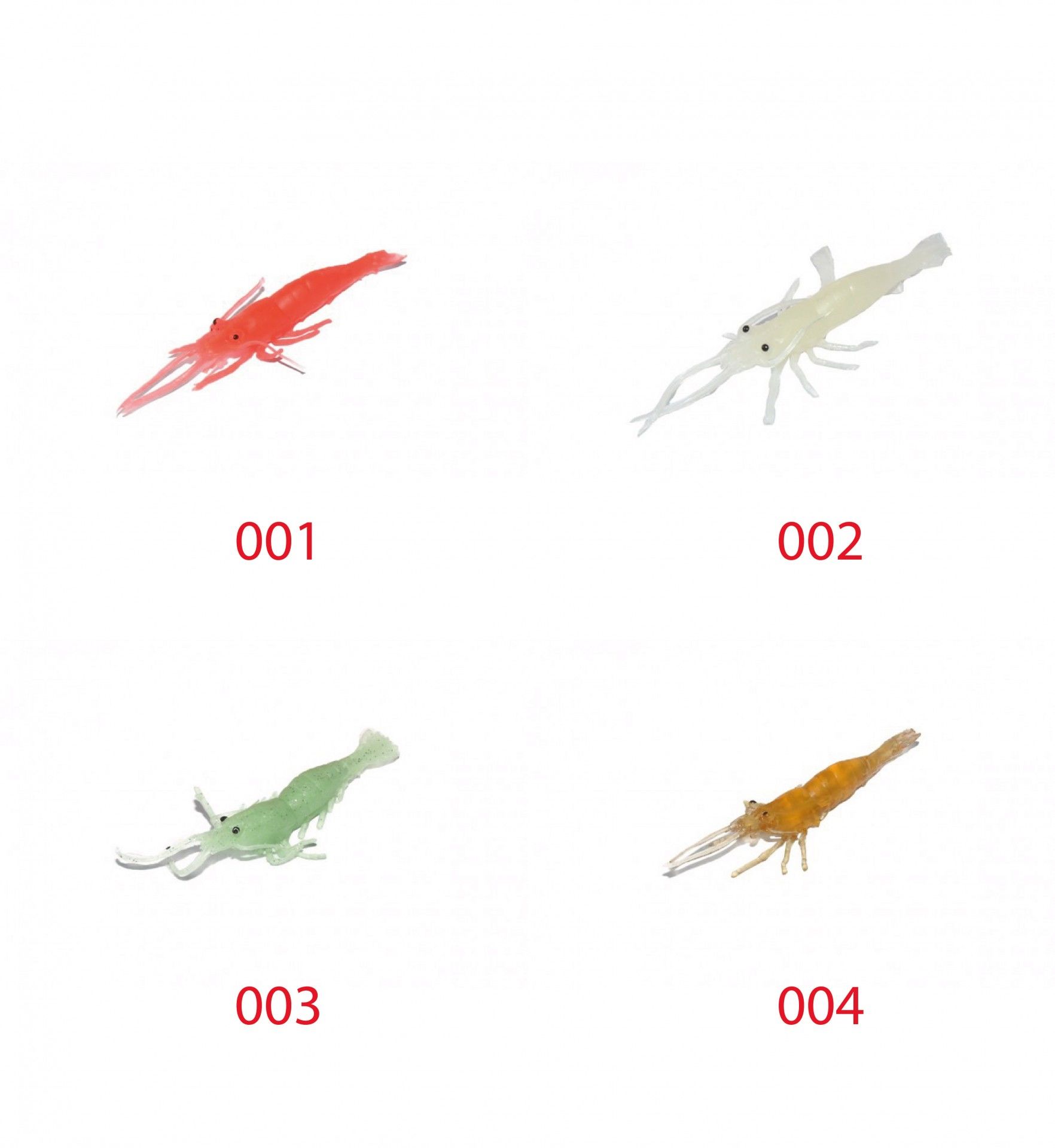 Captain 3054 Silikon Karides 7.5cm Suni Yem 5'li Paket