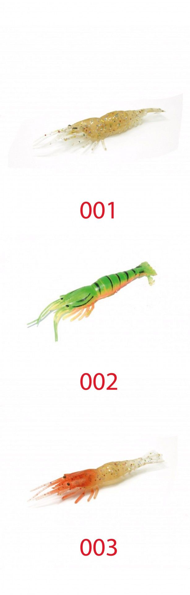 Captain 3057 Silikon Karides 6.5cm Suni Yem 5'li Paket