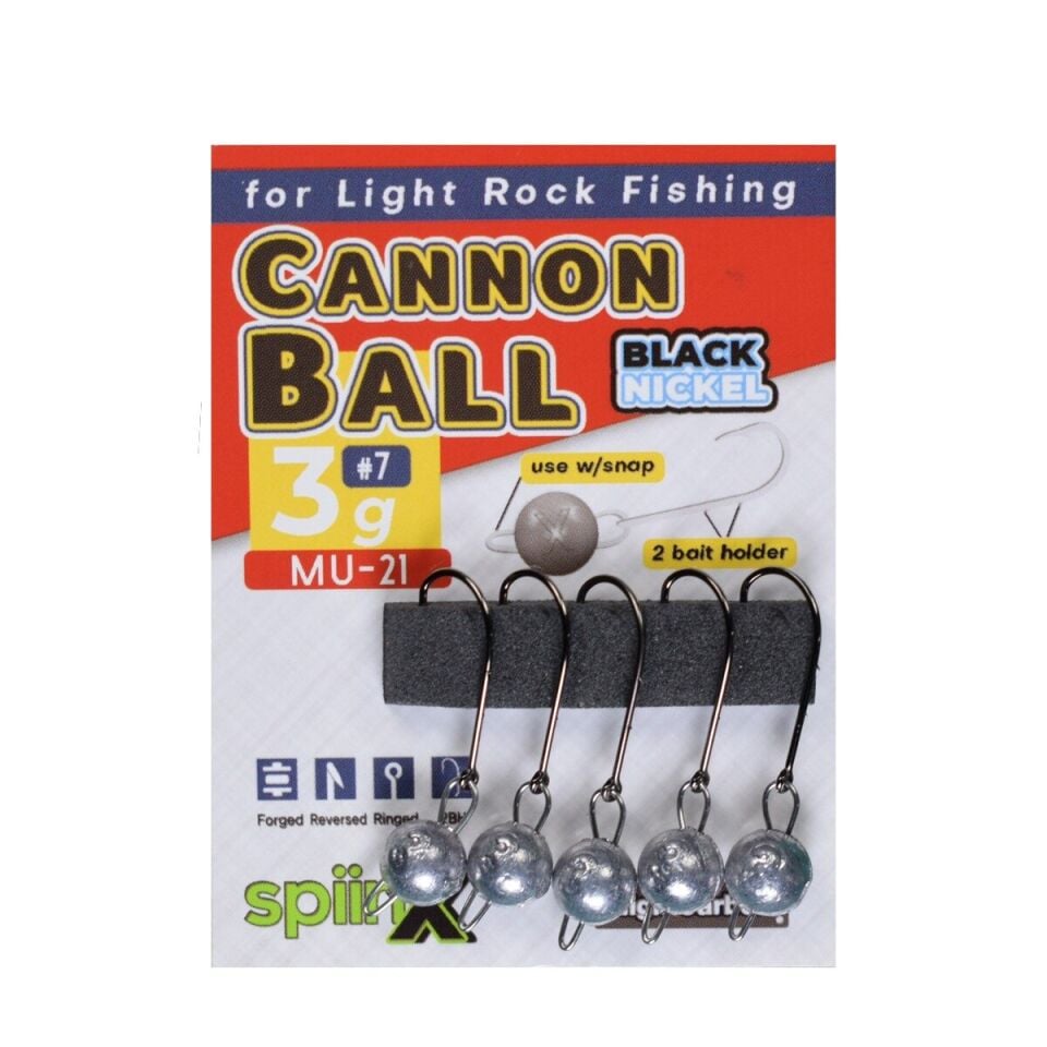 SPIINX CANNON BALL JIGHEAD HAM 3.5G #6 5P