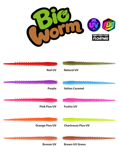Fujin Bio Worm 6cm Floating Sıvılı Kokulu LRF Silikonu
