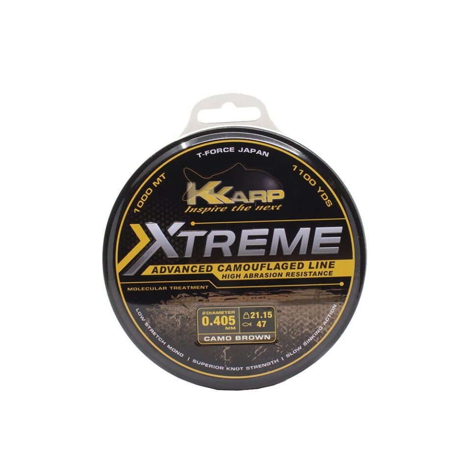 K-Karp Xtreme Camo Brown Serisi 1000m Monofilament Misina