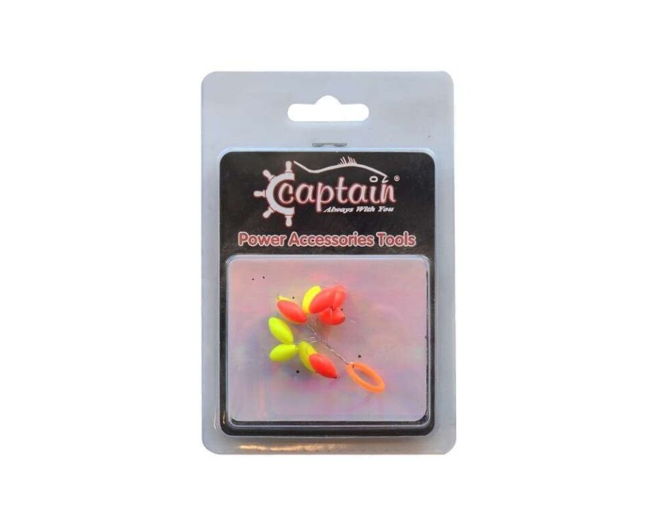 Captain  Renkli Köpük Boncuk Oval 10lu Paket Standart