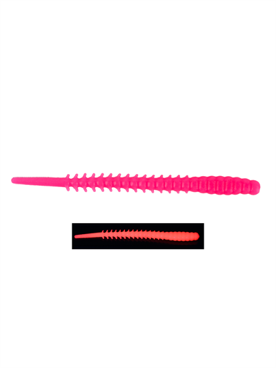 Fujin Bio Worm 6cm Floating Sıvılı Kokulu LRF Silikonu Pink Fluo UV