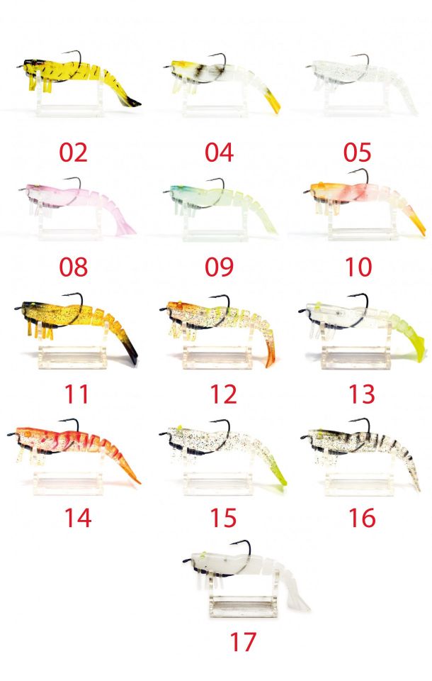 Captain 3064 Silikon Karides 3D 8.5 cm Suni Yem 8gr