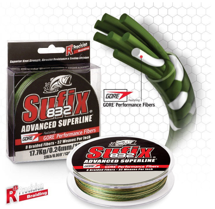 Sufix 832 Advanced İp Misina Camo - 0.20MM - 120MT - 13.5KG