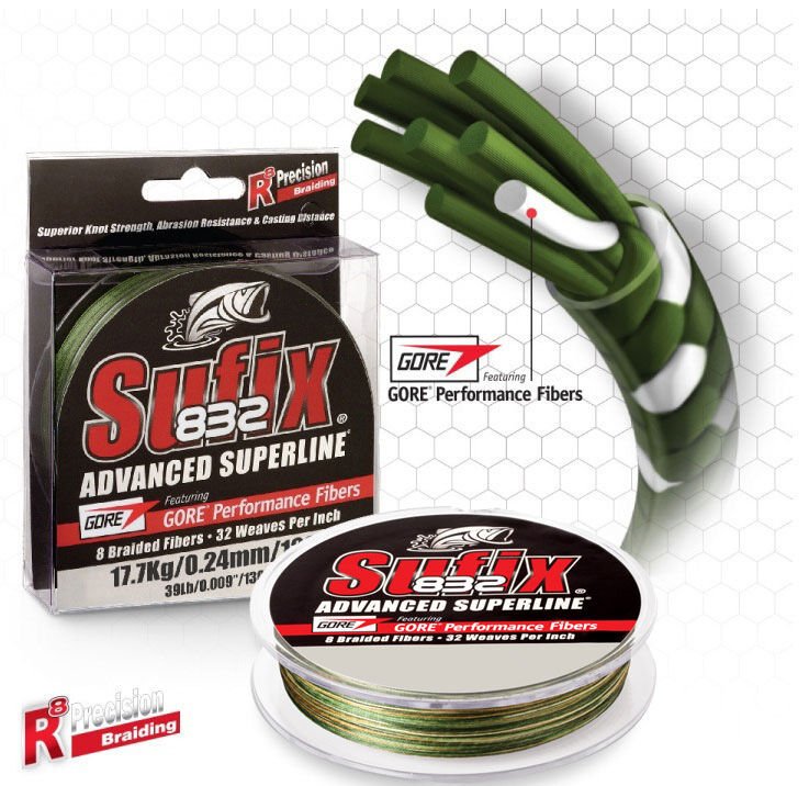 Sufix 832 Advanced İp Misina Camo - 0.20MM - 120MT - 13.5KG